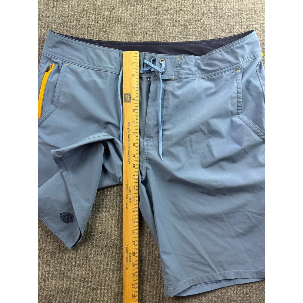 Stio Board Shorts Mens 36 Blue Eddyline Stretch Hybrid Water SS23PV1 67109